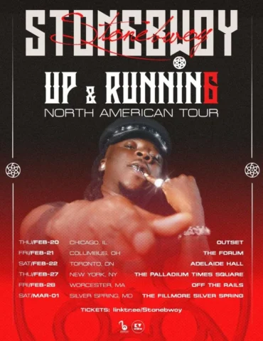 Stonebwoy – Up & Running North American Tour.