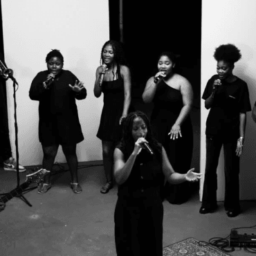 Baaba J with the Musical Lunatics. Photo Credit: Baaba J/Instagram.