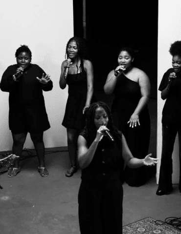 Baaba J with the Musical Lunatics. Photo Credit: Baaba J/Instagram.